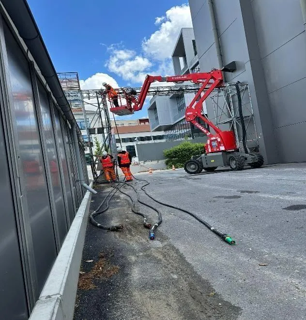 Équipe SGT Construction sur chantier